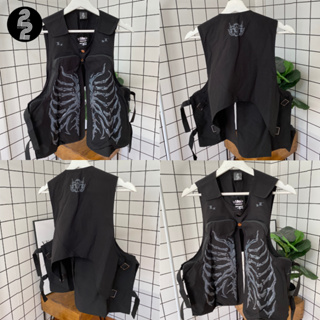 KR955 "Rock Skeleton Vest" เสื้อกั๊กแขนกุดลายโครงกระดูกโครตเท่ห์ดีเทลแจ่ม แมทช์เสื้อผ้าง่ายใส่แล้วดูพรีเมี่ยม