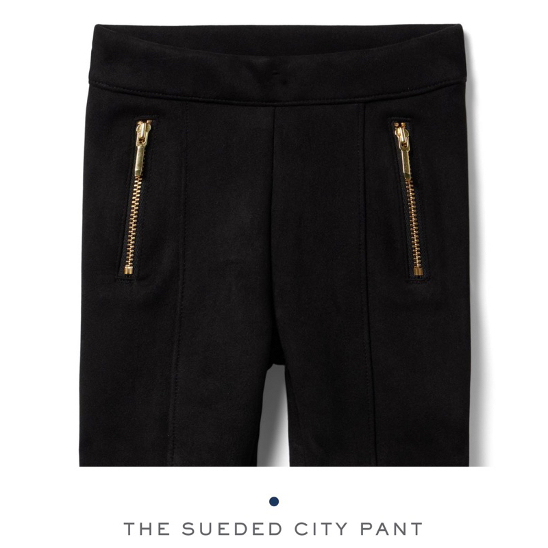 the-sueded-city-pant-janie-and-jack-สีดำแต่งซิปสีทอง