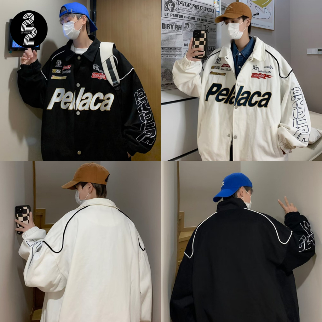 kr1011-pch-racing-jacket-เสื้อแจ็คเก็ตเกาหลีแนวสปอร์ตเรซซิ่ง