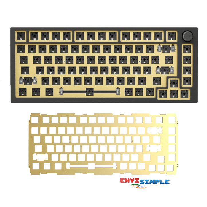 Glorious GMMK Pro 75 / Brass Switch Plate/Polycarbonate Switch Plate