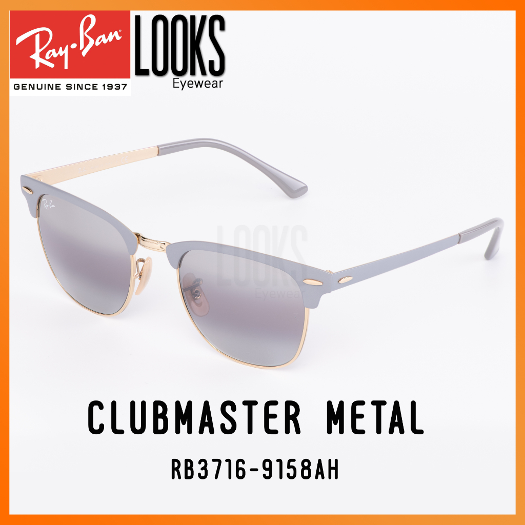 ray-ban-clubmaster-metal-rb3716-9158ah-แว่นกันแดด-sunglasses