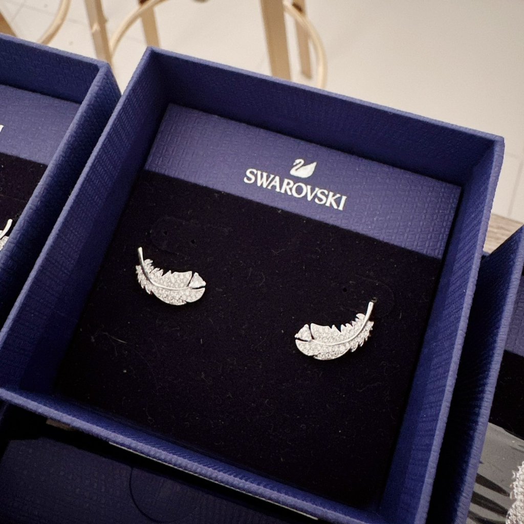 ต่างหู-nice-stud-pierced-earrings-white-rhodium-plated