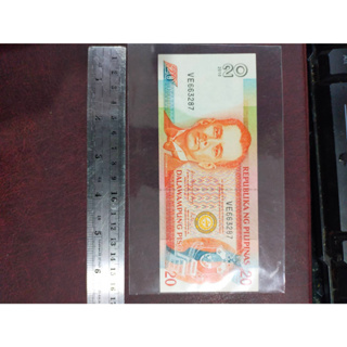 ธนบัตรเก่าประเทศฟิลิปปินส์  ราคา 20D dalawampung piso