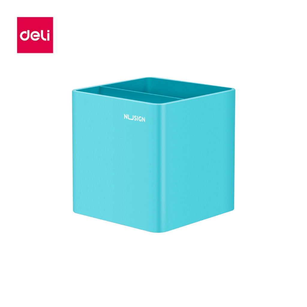 deli-กล่องเก็บปากกา-กล่องใส่แปรงแต่งหน้า-ที่ใส่ปากกาเครื่องเขียน-จัดเก็บได้เยอะ-มี2สี-กล่องอเนกประสงค์-pen-holder