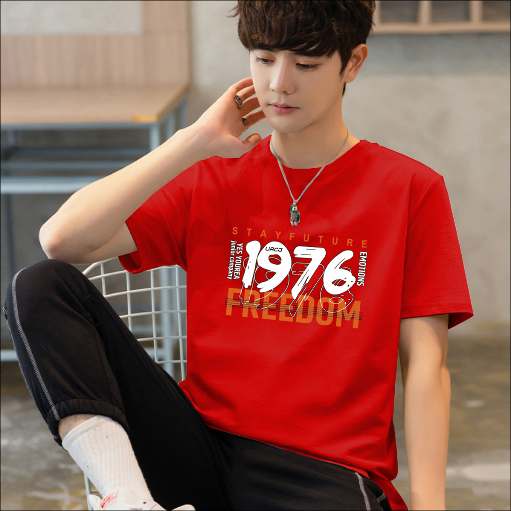 D412 เสื้อยืดแขนสั้น ผ้านุ่มยืดได้ใส่สบายฯ ลายแฟชั่นสวยน่ารักใส่ได้ทั้ง ...