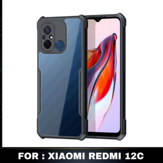 Redmi A2 Plus/A1 Plus/Poco C55/Poco C50เคสกันกระแทกขอบสีหลังใสXiaomi Redmi 12C/Redmi A1/Poco C40/Redmi 10C/Redmi 10A/9C