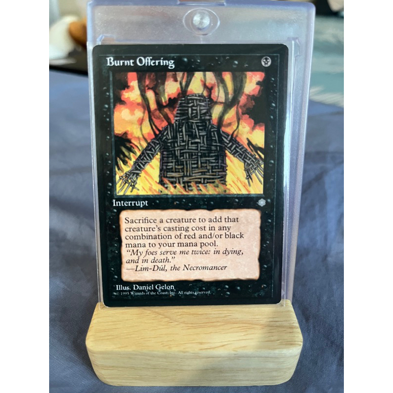 การ์ด MTG Burnt Offering Black EDH Commander Magic the gathering รุ่น ...