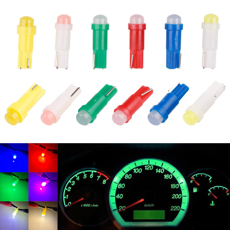 FS ไฟหรี่ LED T5 ไฟหน้าปัดรถยนต์ ไฟเรือนไมล์ ไฟคอนโซล 12V | Shopee Thailand