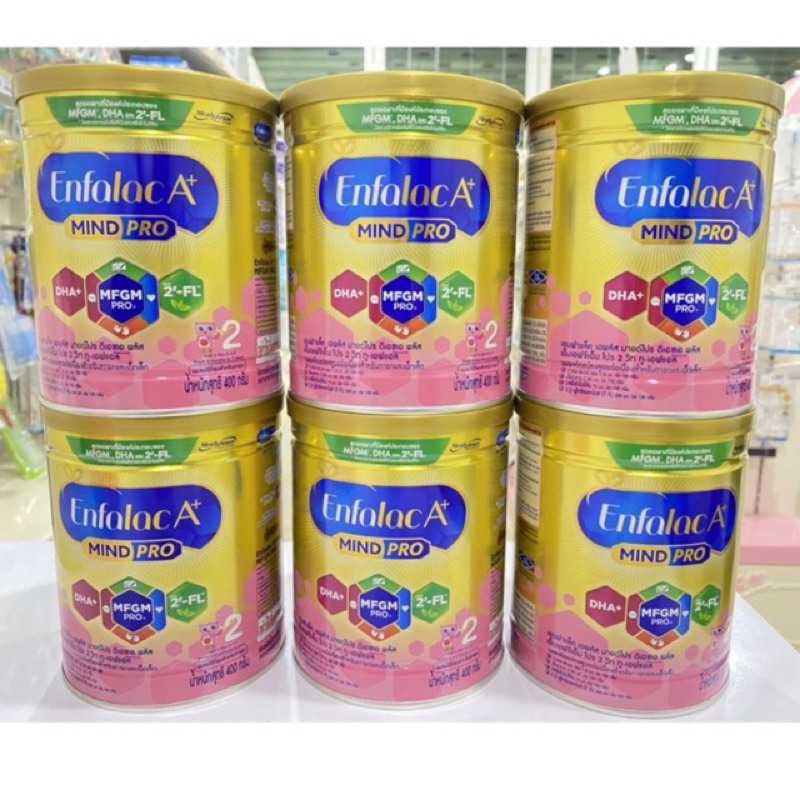 เอนฟาแลค enfalac A+ mildpro สูตร 2 (สูตรใหม่‼️) แถบสีเขียว ขนาด 400gx12 ...