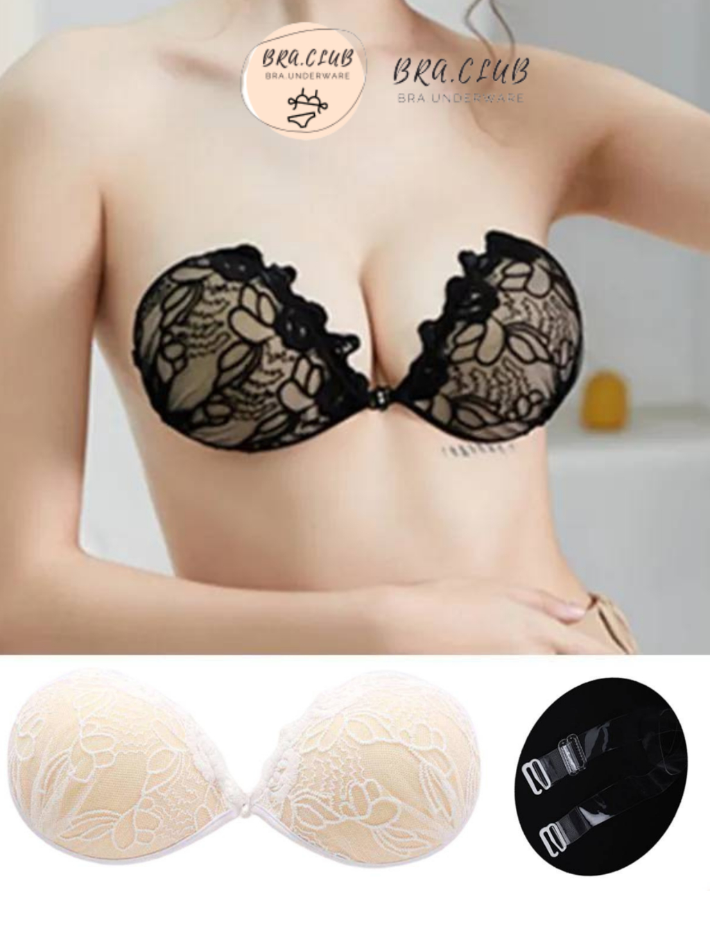 bra-club-ฟรีสายใส2-เส้น-บราปีกนก-บราดูม-2นิ้ว-บราเจ้าสาว-บราลูกไม้-แบบหนา-บรา-ปีกนก