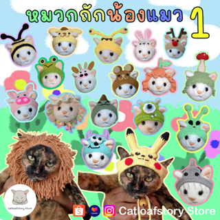 🦴รอนาน10วันขึ้น/สอบถามคิวได้ค่ะ(ชุดที่ 1)🦊🐱หมวกถักไหมพรมน้อนแมว น้องหมา 🧸