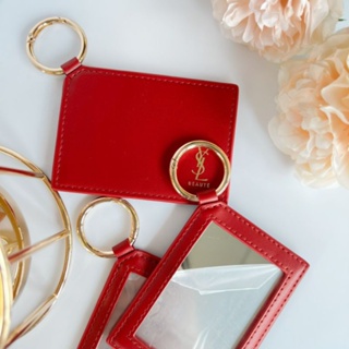 พวงกุญแจกระจกYSL Beaute Red Pocket Mirror