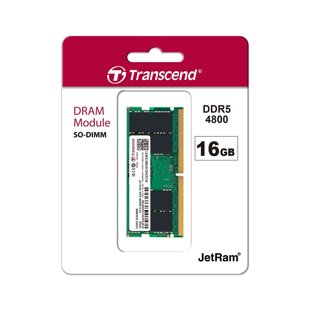 Transcend DDR5 4800 16GB SODIMM 新品未使用 th-11134207-7qul8-lf86qj0o8qul17