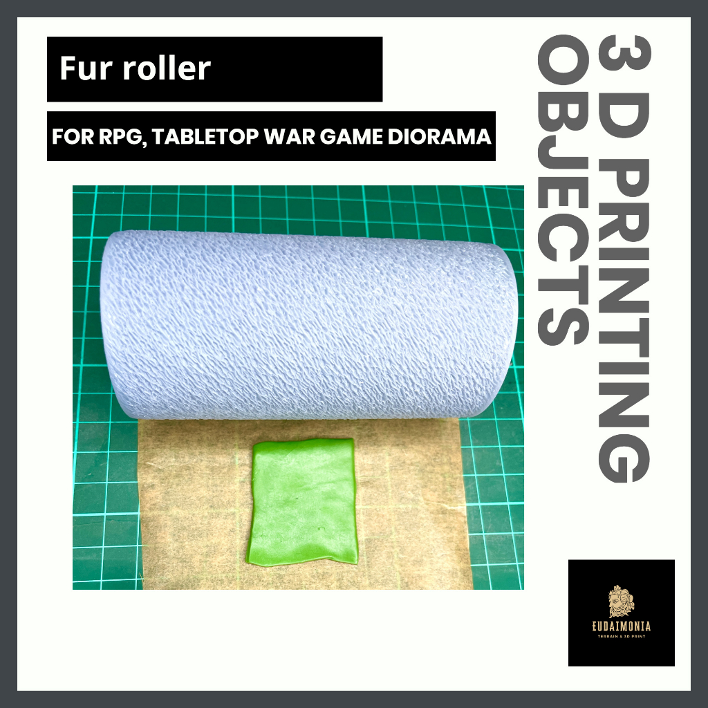miniature-fur-textured-roller-สำหรับทำ-terrain-war-games-trpg-warhammer