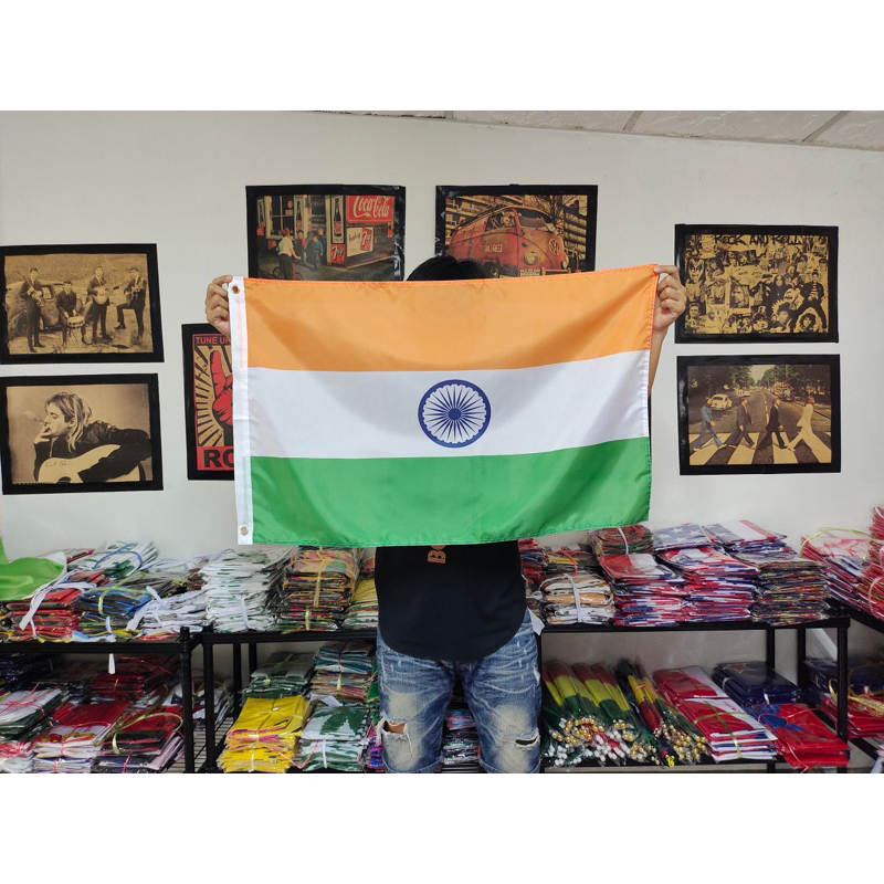 lt-ส่งฟรี-gt-ธงชาติ-อินเดีย-india-flag-4-size-พร้อมส่งร้านคนไทย