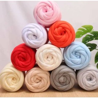 ไหมมาร์เมลโล่(Marshmallow yarn)25mm.500g เนื้อผ้ากำมะหยี่มี20สี