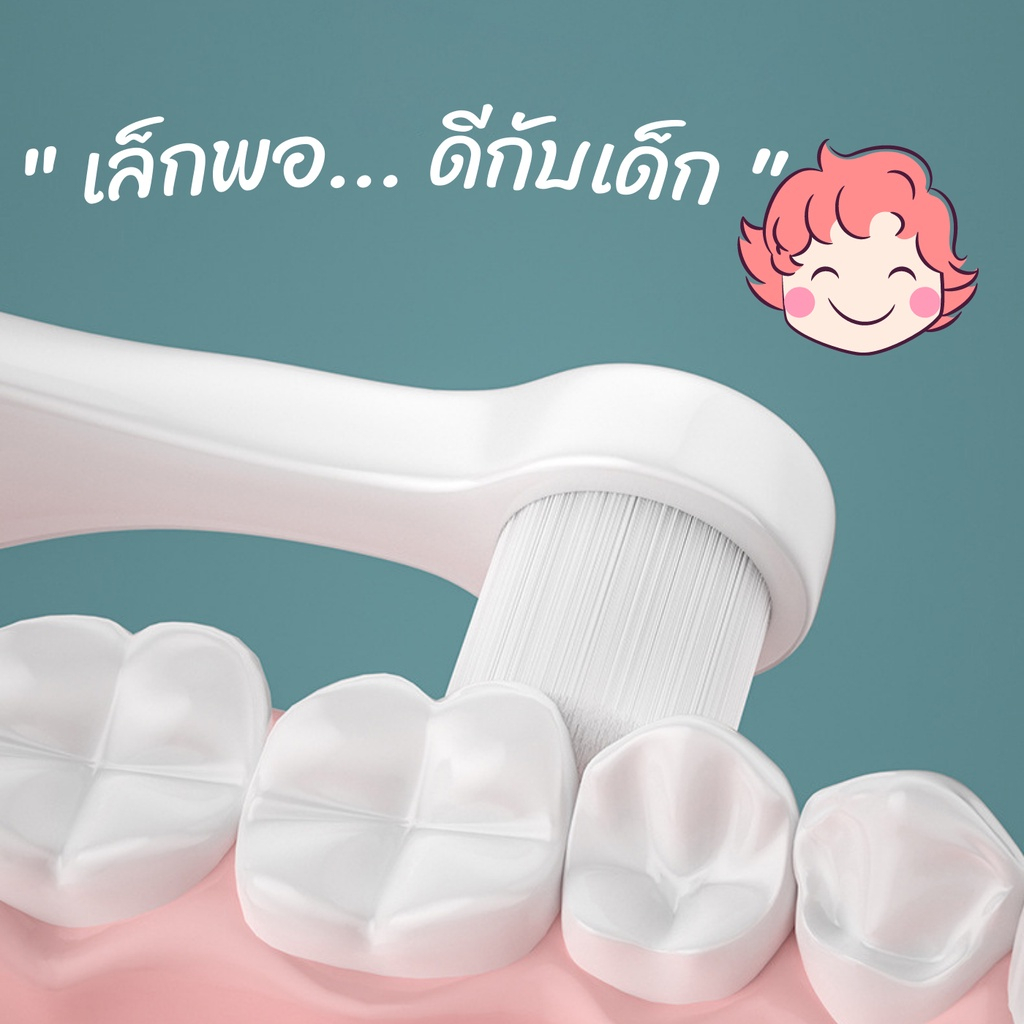 แปรงสีฟันเด็ก-1-3-ขวบ-ขนแปรงนุ่ม-สำหรับเด็ก