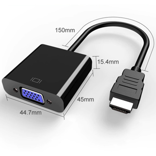 สายแปลง  HDMI เป็น  VGA คอมพิวเตอร์ ต้องเป็น HDMI ต่อเข้าจอที่ เป็นช่องสัญญาณ VGA (ช่องสีน้ำเงิน)