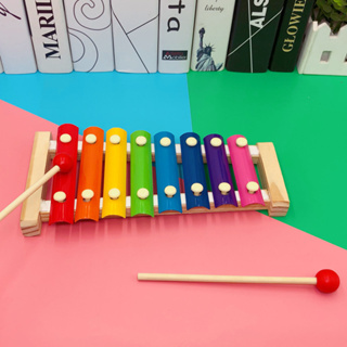 April ของเล่นเสริมพัฒนาการ 1~6 ขวบเปียโนเคาะไม้ ระนาด ของเล่น ระนาดไม้ 8คีย์ ของเล่นไม้ เสริมพัฒนาการของเด็ก ของเล่นเด็ก