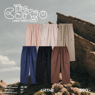 ภาพหน้าปกสินค้าUrthe - กางเกงขายาวคาร์โก้ ผ้าลินิน รุ่น THE CARGO ที่เกี่ยวข้อง