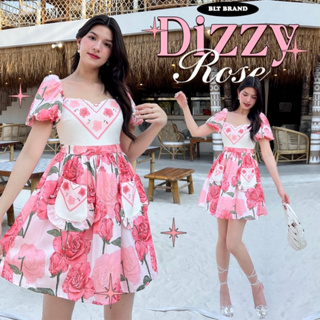 K29 Dizzy Rose : Mini Dress เดรสน่ารักตีมลายดอกไม้คิ้วท์ๆ
