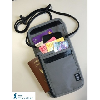 ใหม่✨กระเป๋าใส่พาสปอร์ต, กระเป๋าซ่อนเงินแบบคล้องคอ ป้องกันการขโมยข้อมูลบัตรเครดิต (RFID Block)​
