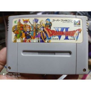 ตลับแท้ Dragon Quest 6 SFC เกมส์ RPG ที่เป็นตำนาน ใช้งานได้ปกติ สภาพดี สำหรับสะสม สินค้าดีไม่มีย้อมแมว