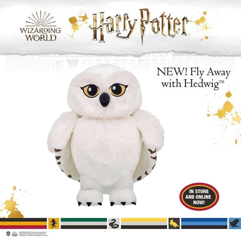 มือสอง-ตุ๊กตาบิ้วอะแบร์-แฮรี่พอตเตอร์-harry-potter-hedwig-นกฮูสีขาว-ฮอกวอต-สินค้ามือสองสภาพดีนำเข้าอเมริกาแท้-กอ