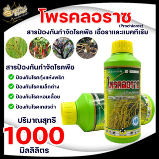 ยากันเชื้อรา โพรคลอราช ขนาด 1 ลิตร โพรคลอราซ 45 % Ew สารป้องกันเชื้อราในผักผลไม้ ป้องกันโรคแอนแทรดโนส