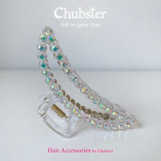 กิ๊บหนีบผม Hair Claw Clips ลายเสี้ยวจันทร์ กิ๊บหนีบผมใหญ่ สีออกเหลืองครีม สำหรับรวบผม