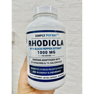 ภาพสินค้า** สำหรับการบรรเทาความเครียดและลดภาวะตึงเครียด ** Simply Potent Rhodiola , 180 Vegetarian Capsules (No.709) จากร้าน better_life_thailand บน Shopee ภาพที่ 7