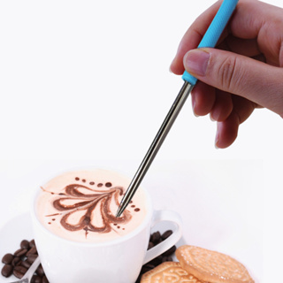 ( WAFFLE ) ปากกาเขียนลาย Latte Art ด้ามยาว 14 ซม. รหัสสินค้า 1610-319