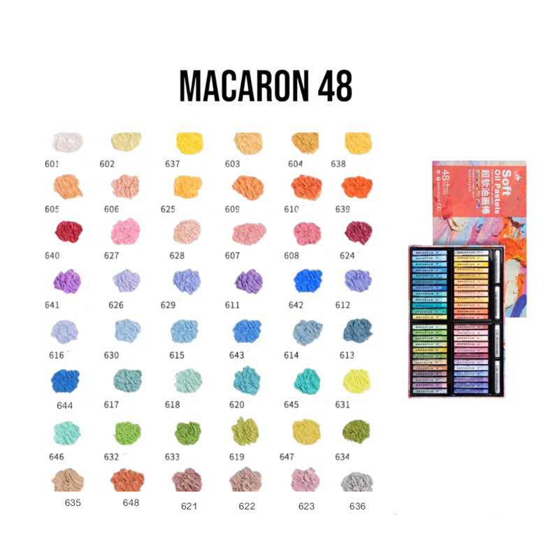 macaron-kuelox-oil-pastel-สีชอล์คน้ำมันขายแยกแท่ง