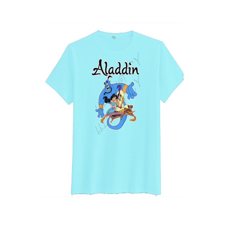 เสื้อยืดพิมพ์ลายaladdin