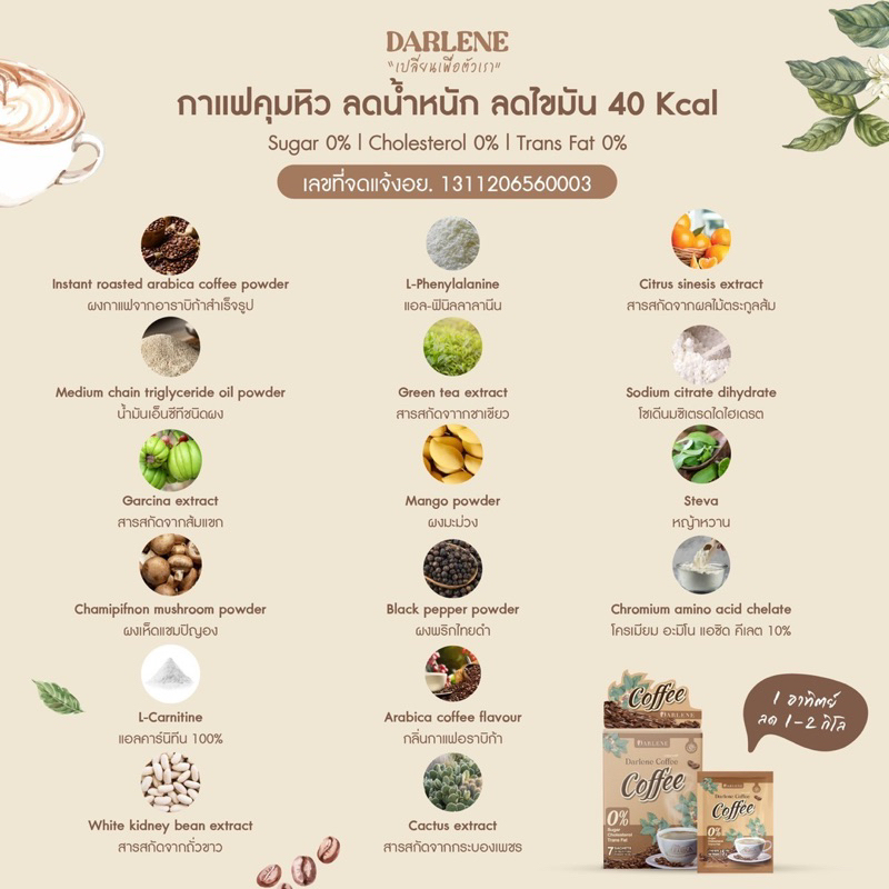 ดาร์เลเน่-คอฟฟี่-darlene-coffee-กาแฟลดนํ้าหนัก-คุมหิว-อิ่มนาน-ลดรูปร่าง-ลดนํ้าหนักเร่งด่วน-ชุดทดลอง-1-กล่อง-7-วัน