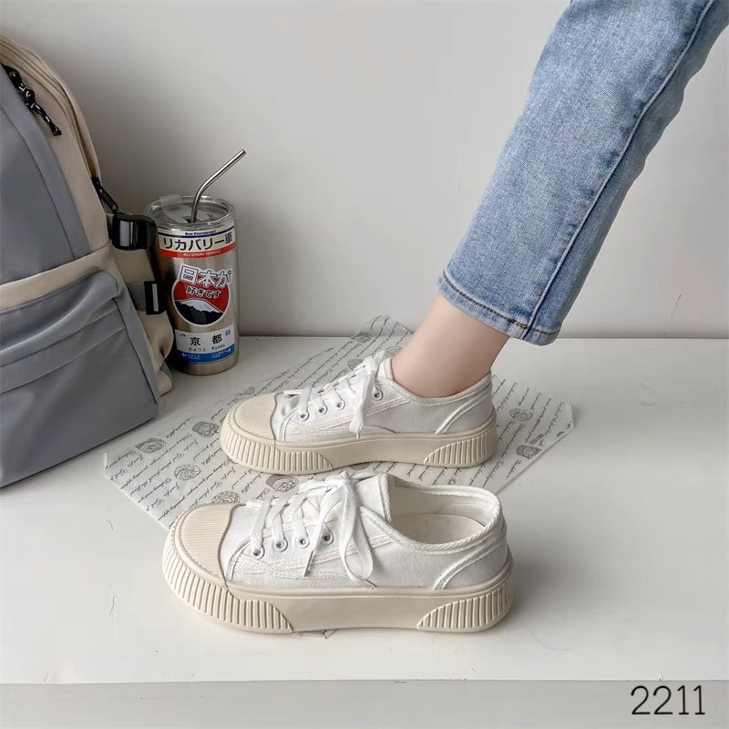 2211-รองเท้าผ้าใบ-พื้นหนา-สวย-น่ารัก