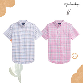 ภาพขนาดย่อของสินค้าRalph Lauren cotton shirt (boy size) สินค้าแท้ ใหม่ ป้ายห้อย