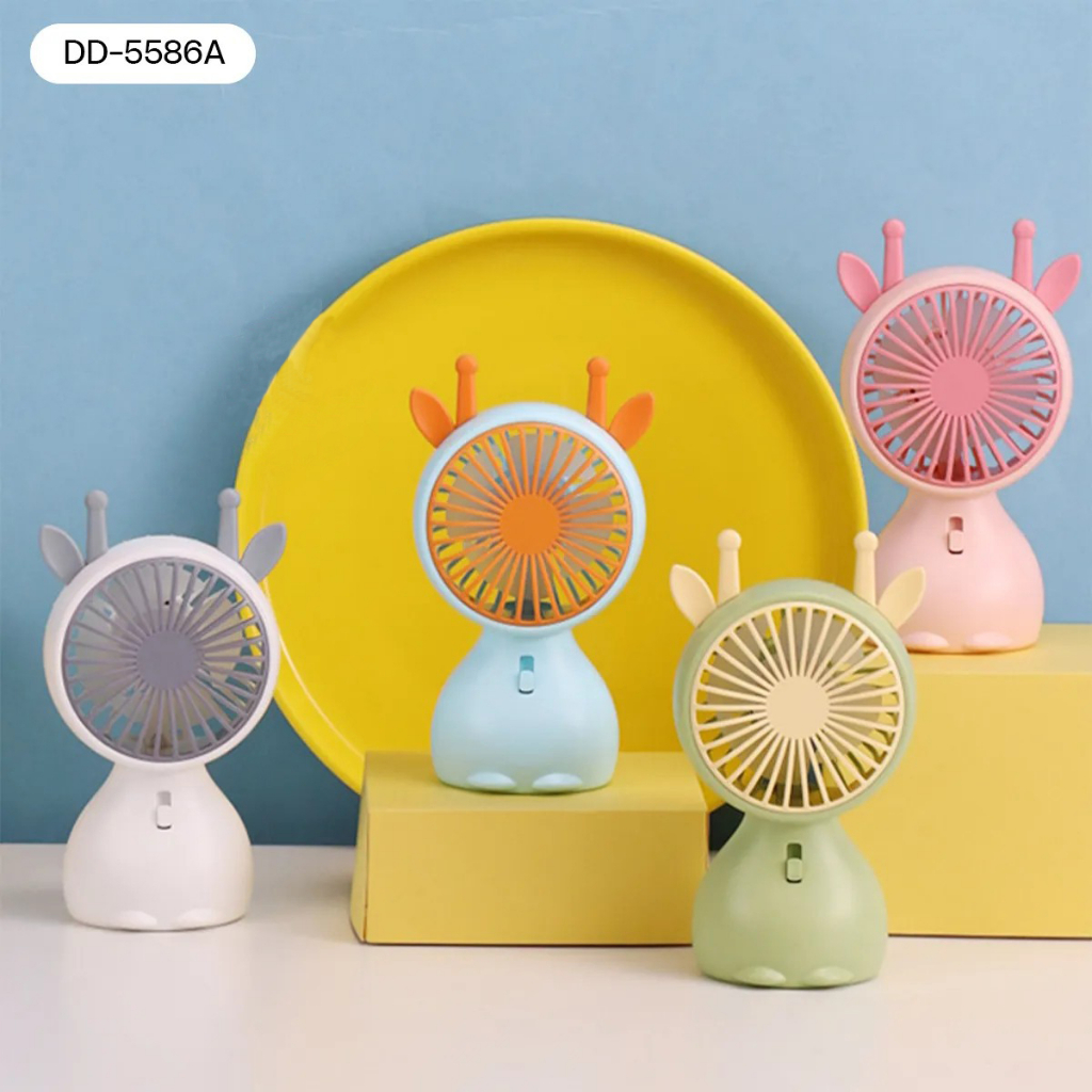 พัดลมพกพา-portable-fan-พัดลมน่ารัก-พัดลมมินิ-mini-fan-พัดลมมือถือ-handheld-fan-พัดลมลายการ์ตูน-พัดลมไร้สาย-พัดลมแบบชาร์จ