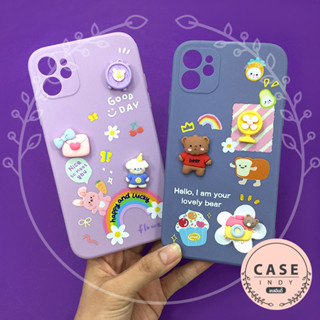 SAMSUNG A50 A51 A52 A53 A71 A73(5G)เคสมือถือนิ่ม TPU กันเลนส์กล้องนูนลายการ์ตูนติดอะไหล่นูน