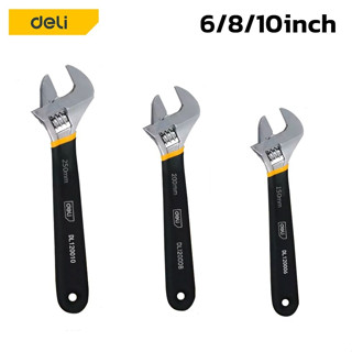 ประแจปากเลื่อน ประแจเลื่อน adjustable Wrench ประแจอเนกประสงค์ กุญแจเลื่อน ขนาด 6นิ้ว 8นิ้ว 10นิ้ว encoremall