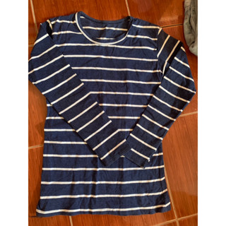 เสื้อแขนยาวมือสองเสื้อไหมพรมยืดมือสอง