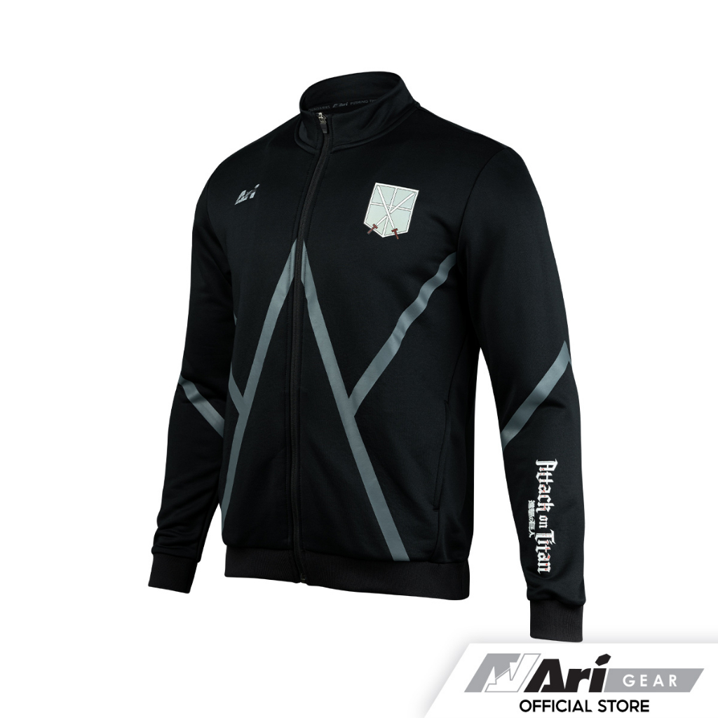 aot-x-ari-cadet-corps-track-jacket-black-grey-black-เสื้อแจ็คเก็ต-อาริ-ไททัน-หน่วยสำรวจ-สีดำ