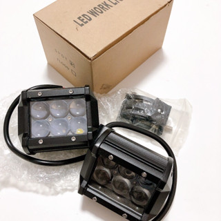 LED WORK LIGHT ไฟสปอตไลท์ LED 6ดวง สว่างมาก สําหรับรถยนต์ รถบรรทุก รถจักรยานยนต์