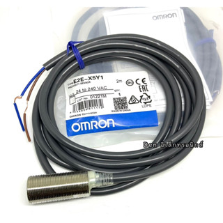 E2E-X5Y1 90to240vac Proximity Sensors หัว M18  ระยะตรวจจับ 5mm ของใหม่ มีสินค้าพร้อมส่ง