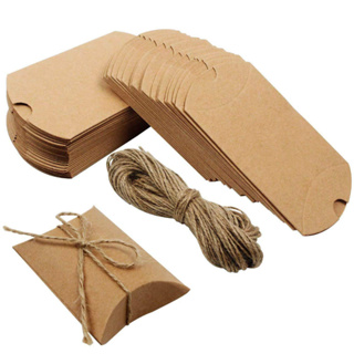 ✨สินค้าพร้อมส่ง✨ กล่องกระดาษ กล่องใส่ขนม กล่องของฝาก/ของขวัญ กล่องกระดาษทรงหมอน