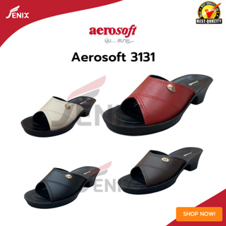 รองเท้าเเตะผู้หญิง Aerosoft 3131 ส้นสูง มี 4 สี