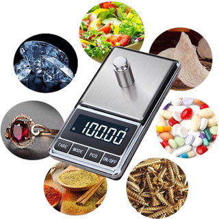 ตาชั่งดิจิตอล 0.01กรัม เพชร/ชั่งทอง/อาหาร เครื่องชั่งน้ําหนัก Kitchen Scale digital scale ตาชั่ง 0.1g-1000g กรัม พกพา