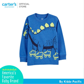 CARTERS TEE BLUE DINO TEE คาร์เตอร์เสื้อแขนยาวเด็กผู้ชาย พิมลายไดโน  L10