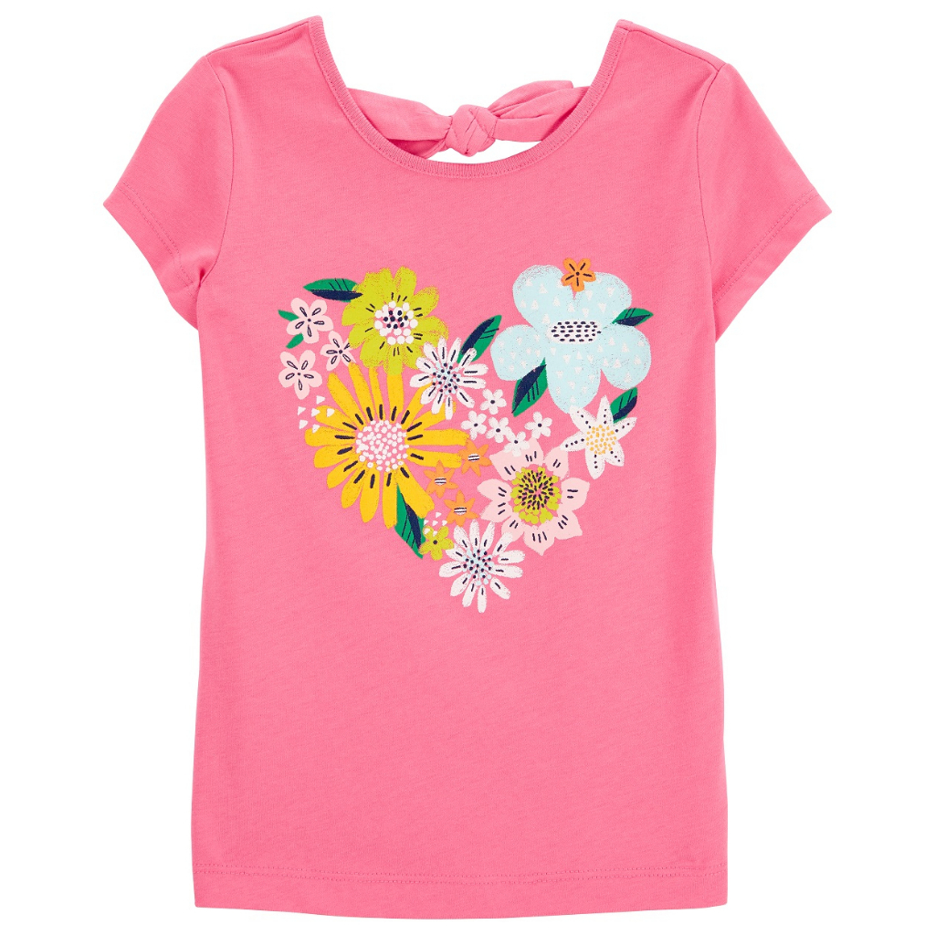 carters-ss-top-pink-florl-heart-top-คาร์เตอร์เสื้อยืดแขนสั้นเด็กผู้หญิง-ลายดอกไม้-l10