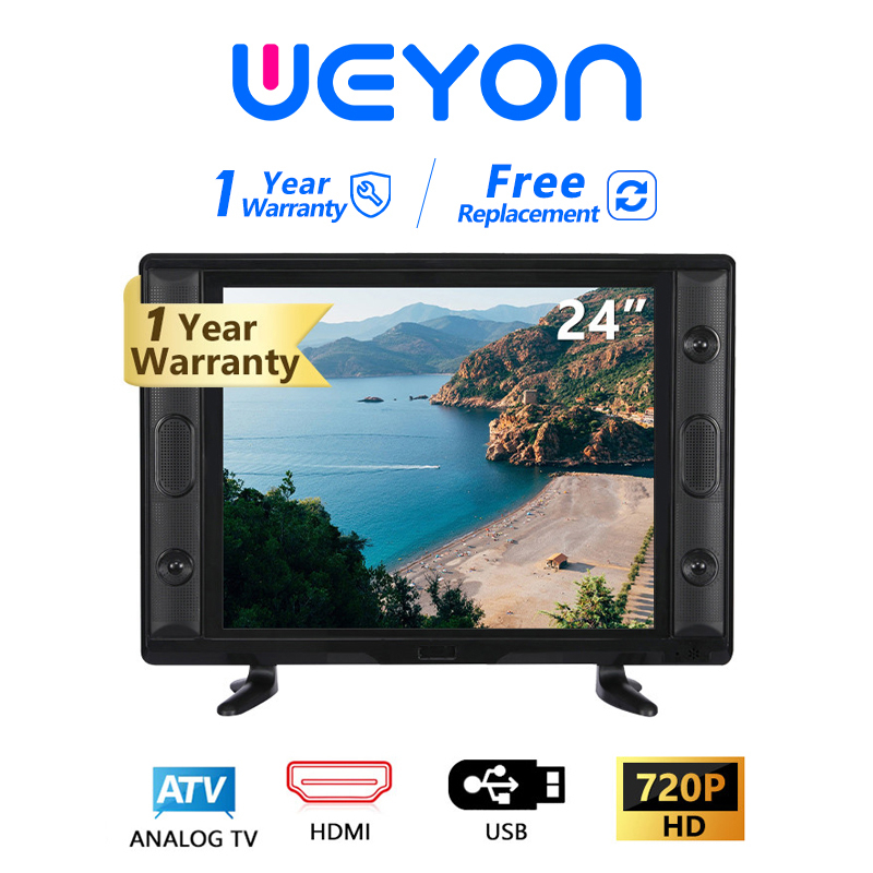 ภาพหน้าปกสินค้าทีวี WEYON 24 นิ้ว Full HD LED TVทีวีราคาถูก(USB+AV+HDMI+VGA) จากร้าน gtsuperstore บน Shopee